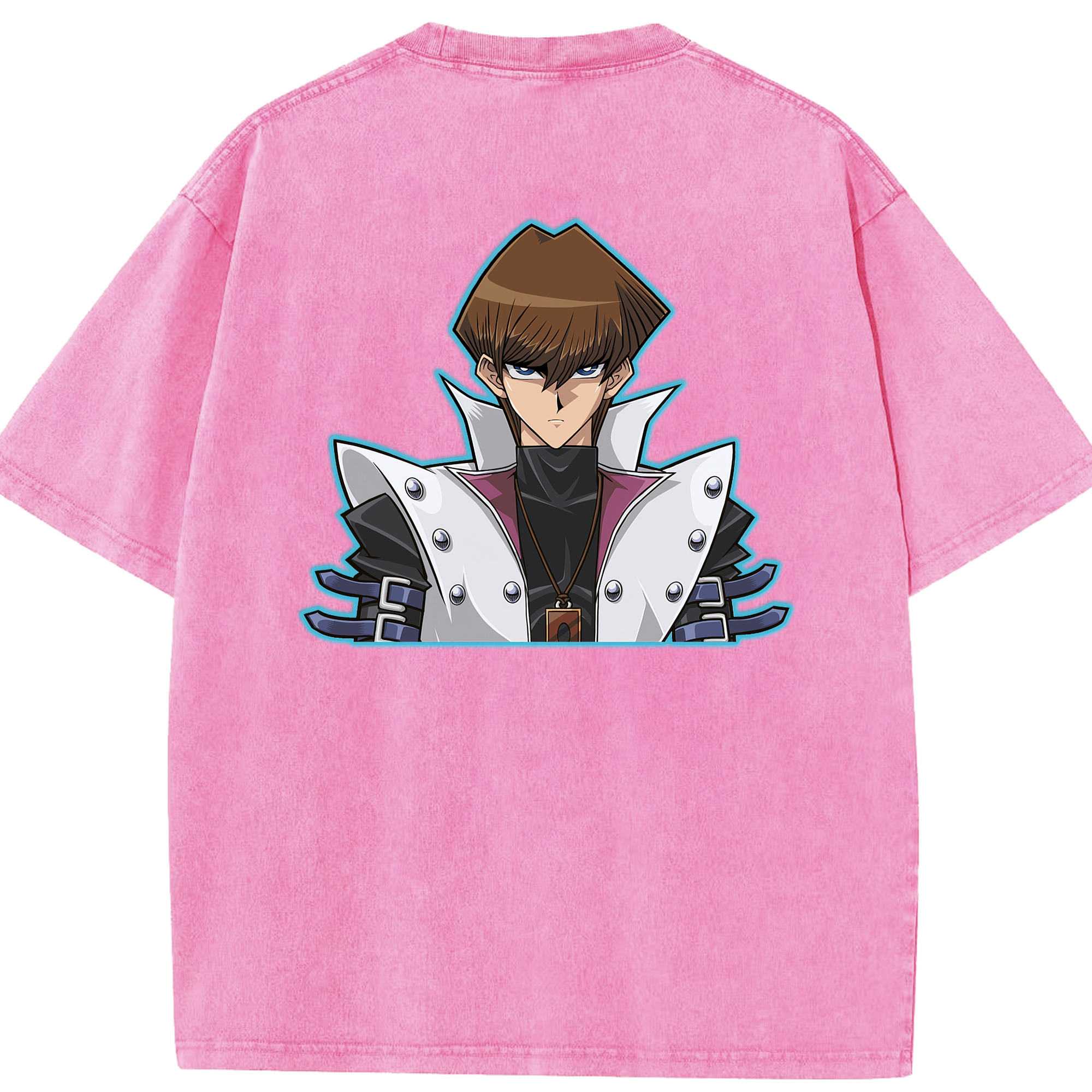 （画像用） 遊☆戯☆王 Yu-Gi-Oh! 綿100% ヴィンテージ風 半袖Tシャツ（背面プリント）